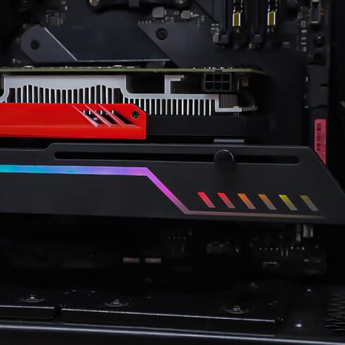 Colorful Graphics Card Holder 5V 3 Pin ARGB Vertical Vertical GPU Frame ARGB Sync Brace Graphics Video Bracket in Kuwait
