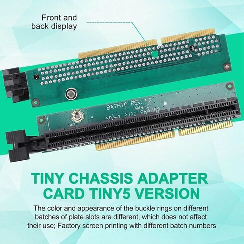 Zunate PCI E 16X Graphics Card Adapter for ThinkCentre M920q M920x M910x M720q P330 Tiny5 Series, 01AJ940 Riser Expansion Board with 4 Port NIC Support (with Back Plate) in Saudi Arabia