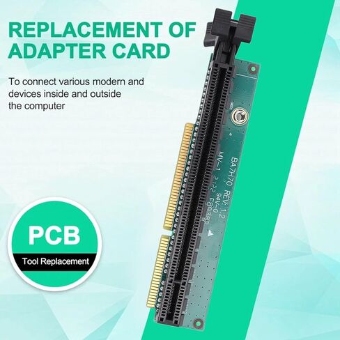 Zunate PCI E 16X Graphics Card Adapter for ThinkCentre M920q M920x M910x M720q P330 Tiny5 Series, 01AJ940 Riser Expansion Board with 4 Port NIC Support (with Back Plate) in Saudi Arabia