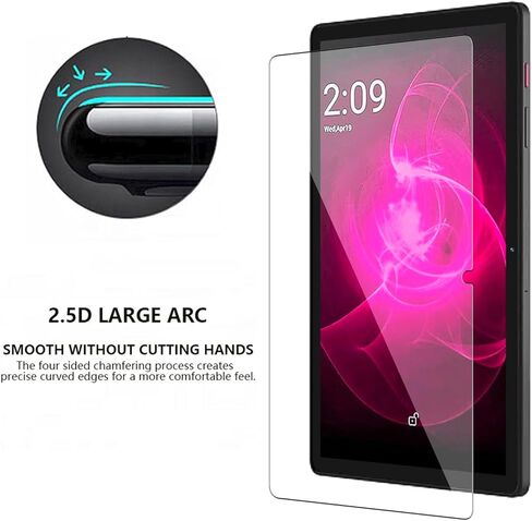 عبوتان لجهاز T-Mobile REVVL Tab 2 5G 10.1 بوصة تابلت 2025 إصدار واقي شاشة من الزجاج المقسى، غشاء واقي شاشة عالي الدقة مضاد للخدش 9H لجهاز T-Mobile Revvl Tab 2 Tablet 10.1 بوصة 2025 in Kuwait