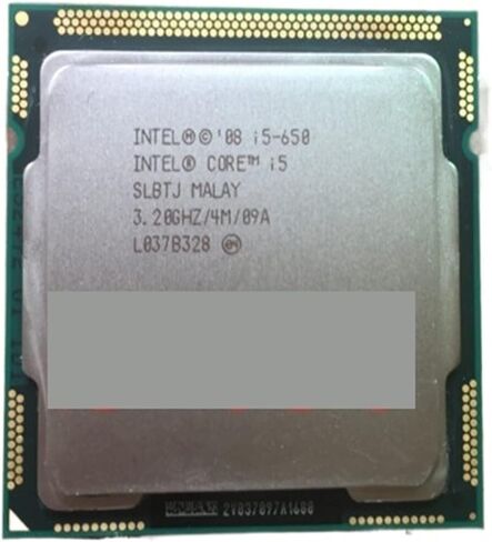 معالج I c I5-650 I5 650 3.2 جيجا هرتز 4 ميجابايت مخبأ مقبس LGA1156 32nm 73 واط وحدة المعالجة المركزية لسطح المكتب شحن مجاني in Kuwait