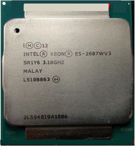 وحدة المعالجة المركزية Xeon E5-2687WV3 3.10 جيجا هرتز 10-النوى 25 متر 160 واط LGA2011-3 E5-2687W V3 المعالج E5 2687WV3 2687 واط in Kuwait