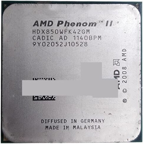 معالج A ph II X4 850 X4-850 HDX850WFK42GM وحدة المعالجة المركزية رباعية النواة (3.3 جيجا هرتز / 4 متر / 95 واط) Soket AM3 938 Pin in Kuwait