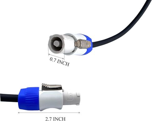 6.56 Ft Powercon Cable, 3 Pin Power Extension Cable for Prefessional Lighting Set-up Stage Light LED Screen Beam Moving Head LightPower Audio Video Equipment and More in Kuwait
