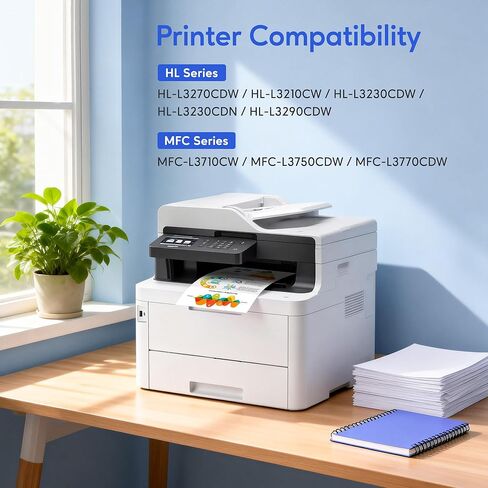 خرطوشة حبر TN227 عالية الإنتاجية 5 عبوات، متوافقة مع Brother TN227 TN223 مع MFC-L3770CDW HL-L3270CDW HL-L3210CW HL-L3230CDW HL-L3230CDN HL-L3290CDW MFC-L3710CW MFC-L3750CDW، TN-227BK/C/M/Y in Kuwait