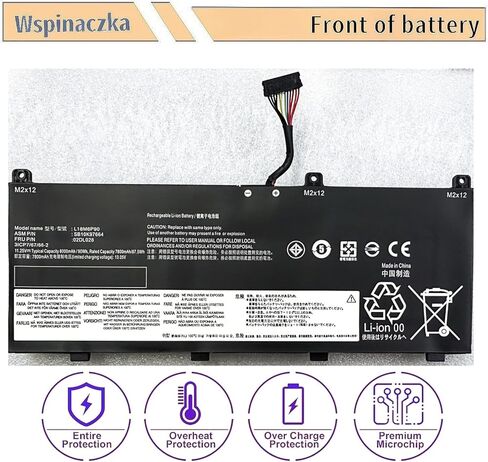 L18C6P90 Laptop Battery Replacement for Lenovo ThinkPad P53 Series Notebook 14S G2 ITL Series L18M6P90 02DL028 5B10W13901 SB10K97664 02DL029 5B10W13902 SB10K97665 in Kuwait