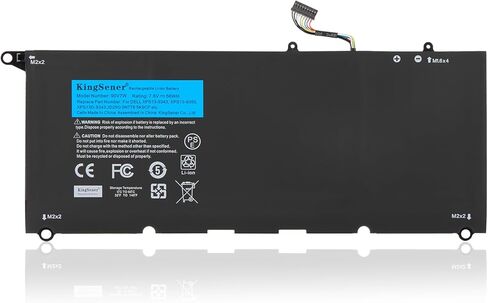 56WH 90V7W Laptop Battery for Dell XPS 13 13D 13-9343 13-9350 13D-9343 XPS13-9350 Ultrabook JHXPY JD25G 090V7W 5K9CP DIN02 RWT1R 0DRRP 7.6V in Kuwait