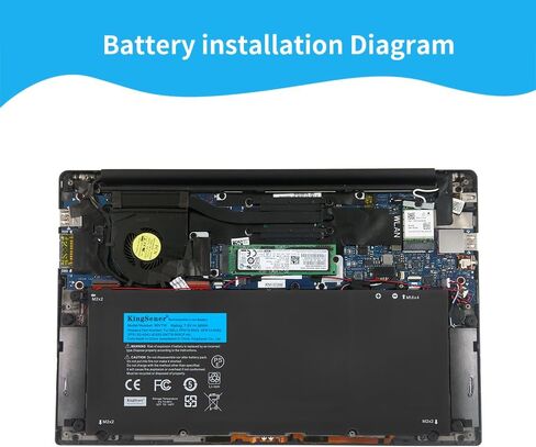 56WH 90V7W Laptop Battery for Dell XPS 13 13D 13-9343 13-9350 13D-9343 XPS13-9350 Ultrabook JHXPY JD25G 090V7W 5K9CP DIN02 RWT1R 0DRRP 7.6V in Kuwait