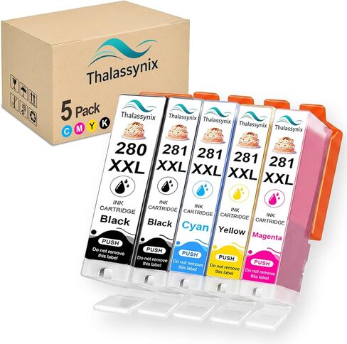 Refillable 280XL 281XL Ink Cartridges PGI-280XXL CLI-281XXL for Compatible for Canon PIXMA TS702 TS702a TS6120 TS6220 TS6320 TS8120 TS8220 TS8320 TR7520 TR8520 TR8620 TS9120 TS9520 Printer in Kuwait