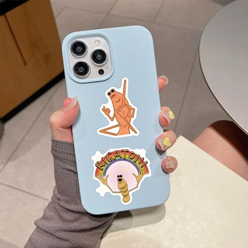 55Pcs Marcus The Worm Stickers Funny Marcus The Worm Decal Merch Scrapbook Sticker Waterproof Vinyl for Laptop, Water Bottle, Skateboard, Scrapbooking, Party Favor in Kuwait