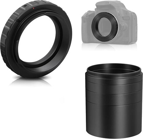 Alstar Astronomical 2 "/M48-extension Tube Kit 5mm 8mm 10mm 30mm - حزمة مع - تلسكوب T2 T Ring محول لجميع Canon EOS in Kuwait