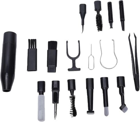 Hilitand Electronic Cleaning Kit, 22 in 1 Multi Tool Laptop Phone Keyboard Cleaner, ABS Portable Cleaning Kit with Brush for Camera Lens Earphone Screen in Kuwait