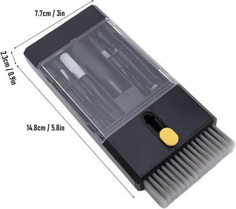 Hilitand Electronic Cleaning Kit, 22 in 1 Multi Tool Laptop Phone Keyboard Cleaner, ABS Portable Cleaning Kit with Brush for Camera Lens Earphone Screen in Kuwait