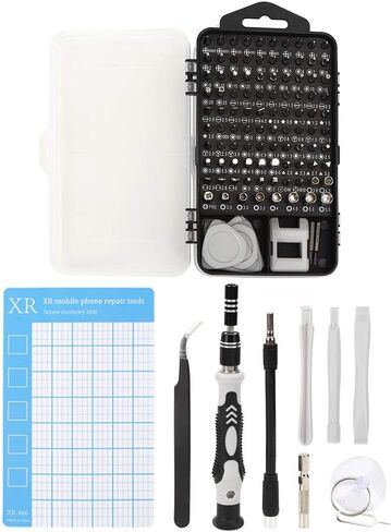 Fafeicy 119 في 1 مجموعة احترافية CRV Bit Kit أداة إصلاح الهاتف المحمول مجموعة إصلاح الهاتف الخليوي أداة الهاتف الذكي مع صندوق تخزين لتفكيك الكمبيوتر in Kuwait