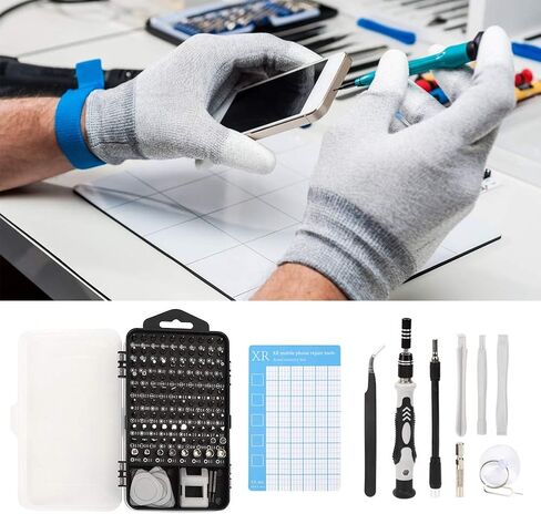 Fafeicy 119 في 1 مجموعة احترافية CRV Bit Kit أداة إصلاح الهاتف المحمول مجموعة إصلاح الهاتف الخليوي أداة الهاتف الذكي مع صندوق تخزين لتفكيك الكمبيوتر in Kuwait