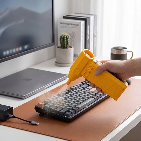 Electric Air Duster, Compressed Dust Blower 80000RPM High Speed with 8400mAh Battery for Pet Drying BBQ Car Cleaning Keyboard PC and Home Use in Kuwait