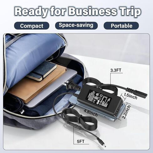 شاحن كمبيوتر محمول 19 فولت مناسب لـ Dynabook Satellite pro، محول تيار متردد لسلك الطاقة لـ Dynabook Satellite Pro C50-E C50-H C50-J C50-K C40-H C40-G C40-J C30-K C50D-B E10-S1 E10-S2 R50-EC C40D-B-104 in Kuwait