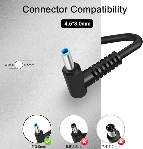45W Charger Compatible with HP EliteBook 630 640 645 650 655 Probook 440 445 450 240 245 250 G8 G9 G10 TPN-DA16 TPN-CA14 TPN-DA17 TPN-AA05 in Kuwait