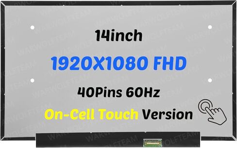 شاشة متوافقة مع Lenovo IP Slim 3 Chrome 14M868 Type 82XJ 82XJ0000US 14 بوصة 1920X1080 FHD 40Pins 60 هرتز LCD لوحة عرض LED 5D11D69019 SD11J53862 (لمس على الخلية) in Kuwait