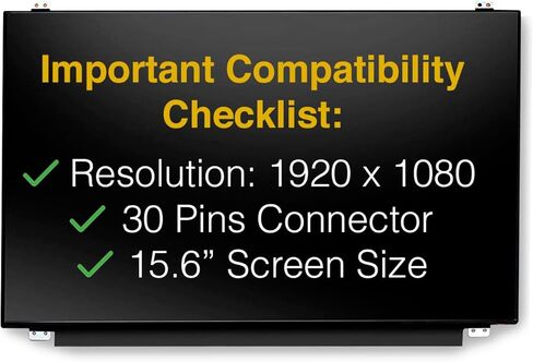 Replacement Screen for NV156FHM-N43 V5.1 30 Pins FHD 1920x1080 Glossy LED LCD with Tools in Saudi Arabia