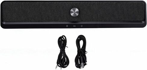 مكبر صوت كمبيوتر من EBTOOLS، مكبر صوت بلوتوث 6.0 يعمل بمنفذ USB مع ضوء RGB وصوت جهير شفاف، مدخل AUX 3.5 ملم للكمبيوتر المحمول والتليفزيون الذكي in Kuwait