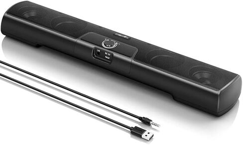 Computer Speaker Soundbar Wall Mountable Wired PC Speakers Sound Bar Powered with Volume in Kuwait