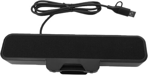 Zunate 10W On PC Speaker, USB A USB C Wired Stereo Speaker Bar for Desktop Computer with Volume Control Mute Key, Plug and Play in Kuwait