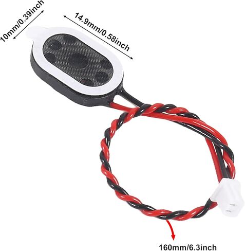10Pcs 8 Ohm 1W Mini Full-Range Speaker 8ohm 1 Watt 3.3V/5V with JST-PH1.25mm 2-Pin Interface for DIY Electronics in Kuwait