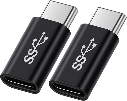 BOLS USB C Male-to-Male Adapter(2 pcs),USB C Full-Featured, Support 10GBbps Rate, Audio and Video, Fast Charging Adapter… in Kuwait
