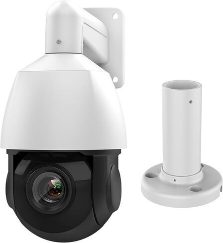 4K PTZ PoE IP Security Camera Outdoor 18X Optical Zoom with Ceiling Mount Bracket, Human Auto Tracking, Human/Vehicle Detection, Two-Way Talk, 328ft IR Night Vision, in Kuwait