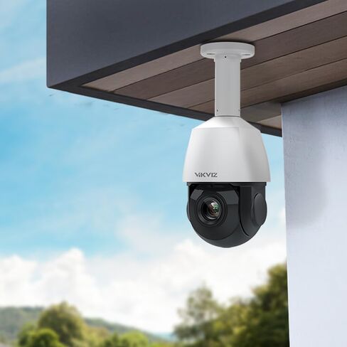 4K PTZ PoE IP Security Camera Outdoor 18X Optical Zoom with Ceiling Mount Bracket, Human Auto Tracking, Human/Vehicle Detection, Two-Way Talk, 328ft IR Night Vision, in Kuwait