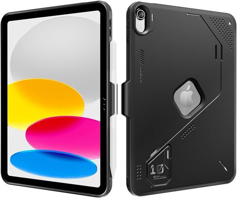 حافظة ProCase ناعمة من مادة TPU لجهاز iPad (A16) الجيل الحادي عشر 2025 11 بوصة/ الجيل العاشر 2022 10.9 بوصة، غطاء متين فائق النحافة مضاد للانزلاق ومقاوم للصدمات مع حامل قلم لجهاز iPad 11/10 - أسود in Kuwait