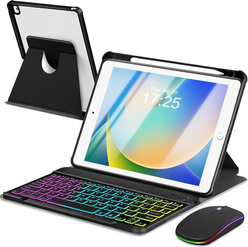 EAMPANG Case with Keyboard Mouse for iPad 9th 8th 7th Generation 10.2 inch in Saudi Arabia
