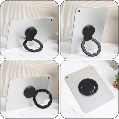 حافظة الكمبيوتر اللوحي وحامل الحامل متوافق مع حافظة iPad Air الجيل الثالث 10.5 2019، وغطاء مقاوم للصدمات ودعامة مقبض حلقي دوارة 360 درجة (شفاف) in Kuwait