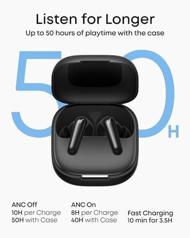 Soundcore Sport X20 من Anker، سماعات أذن True-Wireless Workout P31i من Anker، إلغاء الضوضاء التكيفي في الوقت الحقيقي، صوت عالي الدقة، سماعات أذن للترجمة، وقت تشغيل 50 ساعة، شحن سريع، IP55 in Kuwait