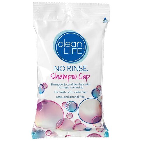 No-Rinse Shampoo Cap by Cleanlife Products (Pack of 4), Shampoo and Condition Hair with no Water or Rinsing - Microwaveable, Rinse-Free, Latex-Free and Alcohol-Free in Kuwait