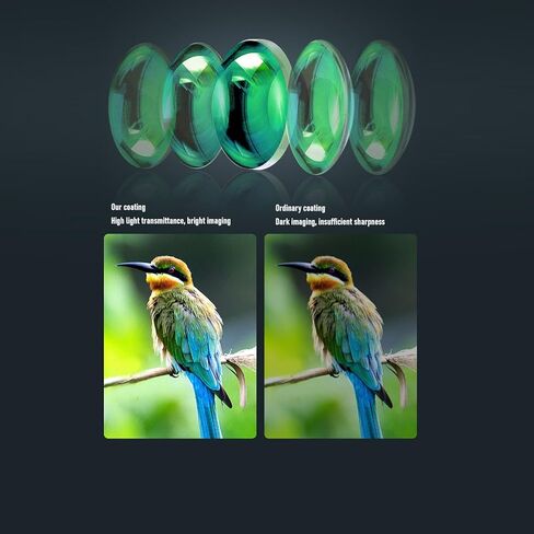PUSOKEI 15x30 Compact Binoculars, High Powered Easy Focus Binoculars for Adults and Kids with Wide Field of View, for Bird Watching Travel Sightseeing in Kuwait
