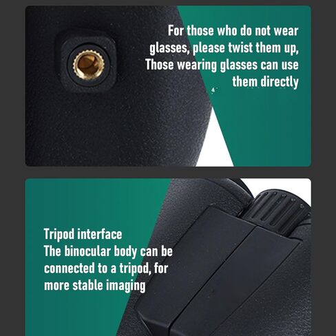 PUSOKEI 15x30 Compact Binoculars, High Powered Easy Focus Binoculars for Adults and Kids with Wide Field of View, for Bird Watching Travel Sightseeing in Kuwait