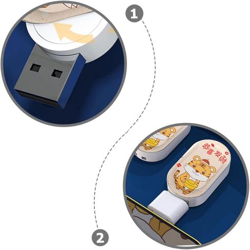 jojofuny 64 جيجابايت محرك فلاش USB ذاكرة عصا القلم مع تصميم النمر زودياك عصا ذاكرة فلاش محمولة لتخزين البيانات ونقل الملفات هدية للاحتفال بالعام الجديد in Kuwait