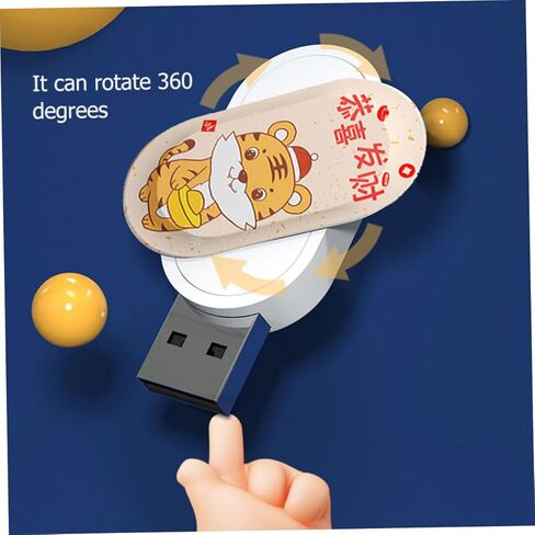 jojofuny 64 جيجابايت محرك فلاش USB ذاكرة عصا القلم مع تصميم النمر زودياك عصا ذاكرة فلاش محمولة لتخزين البيانات ونقل الملفات هدية للاحتفال بالعام الجديد in Kuwait