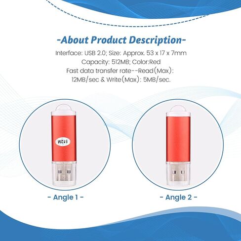 USB 2.0 Flash Memory Stick Pen Drive Storage Thumb Color:Red Capacity:512MB in Kuwait