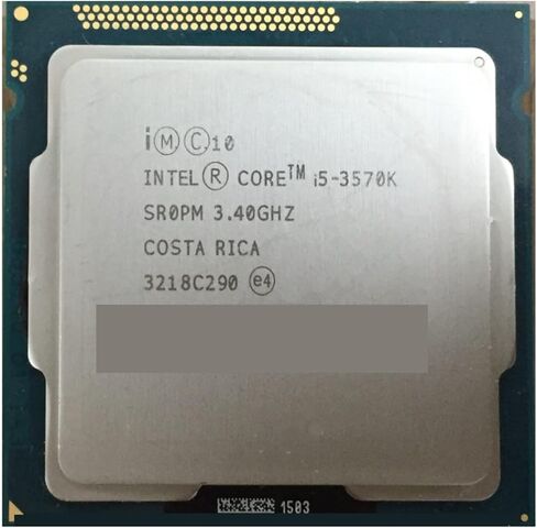 معالج I5 3570K وحدة المعالجة المركزية رباعية النواة 3.4 جيجا هرتز L3 = 6 ميجا 77 وات سوكيت LGA 1155 سطح المكتب مجانًا in Kuwait