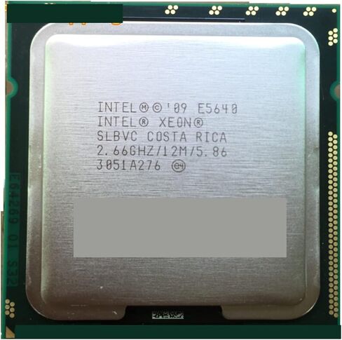 Xeon E5640 12M/Cache/2.66GHz/5.86/GT/S QPI LGA1366 Desktop CPU in Kuwait