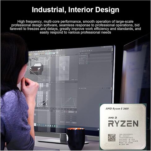 A N R 5 3600 R5 CPU 3.6 GHz 6-Core 12-Thread Processor 7NM 65W L3=32M Socket AM4 DDR4 Desktop Accessories in Kuwait