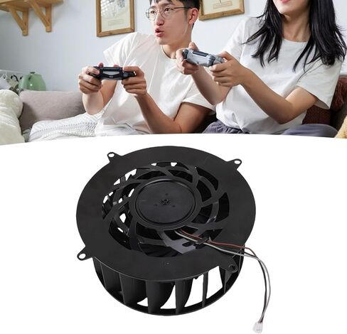Vikye Internal Cooling Fan Replacement for (CFI 70XX Series), 19 Blade 12V 1.80A Console Cooler with 3 Pin Connector in Kuwait