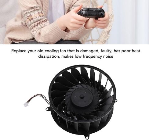 Vikye Internal Cooling Fan Replacement for (CFI 70XX Series), 19 Blade 12V 1.80A Console Cooler with 3 Pin Connector in Kuwait