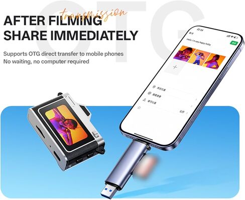 Yunseity Retro Small Camera, 20MP 2K Video Pendant Camera with 1.47 Inch Screen and Alloy Body for Streetwear Fashion and Travel Photography in Kuwait
