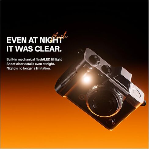 Yunseity Retro Small Camera, 20MP 2K Video Pendant Camera with 1.47 Inch Screen and Alloy Body for Streetwear Fashion and Travel Photography in Kuwait