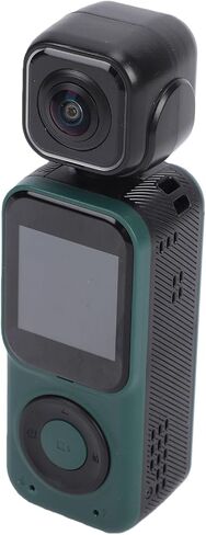 Yunseity 4K Action Camera Dual Lens WiFi Sports Camera with 2000mAh Battery Anti Shake 90 Rotatable Lens for Outdoor Cycling Vlogging in Kuwait