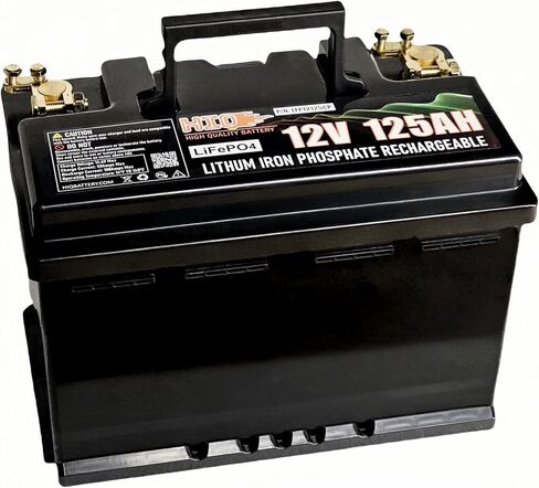 12V 30Ah Lithium LiFePO4 Battery, 4000+ Deep Cycles & Maintenance-free Lithium Battery for Solar,Fish Finder,Marine,Camping,Trolling Motor,Power Wheels,Off-Grid Applications with 30A BMS in Kuwait